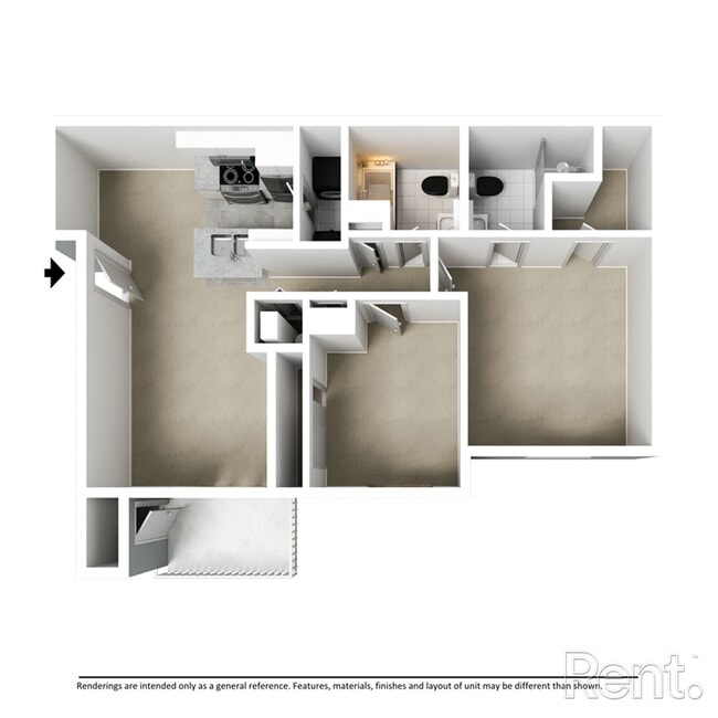 Building Photo - Beautiful 2-bedroom 2 bath apartment DOWNS...