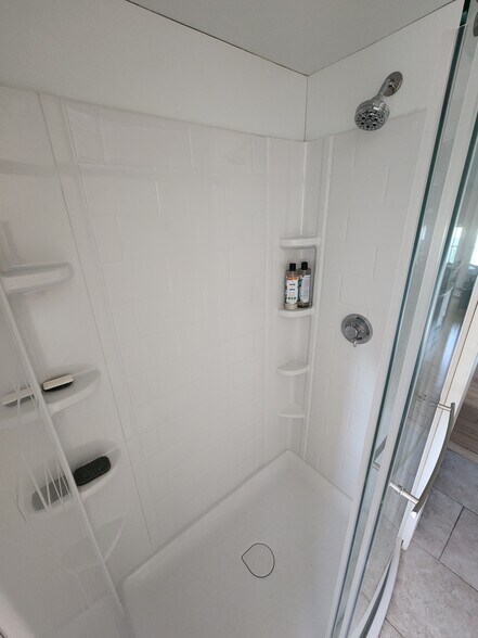 Recently renovated shower - 9 Maple St