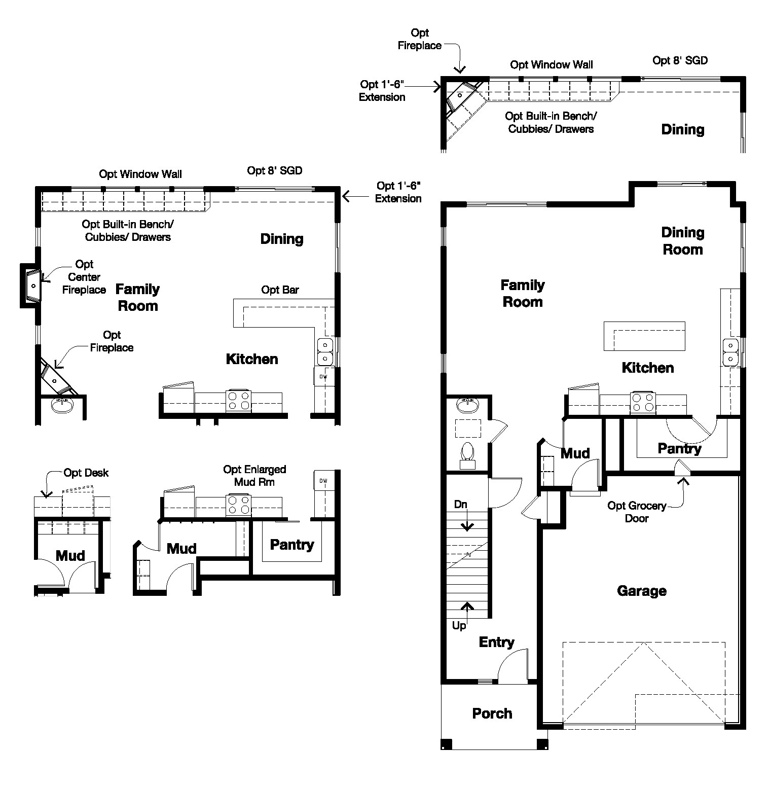 Main floor plan - 15231 S Park Bluff Way