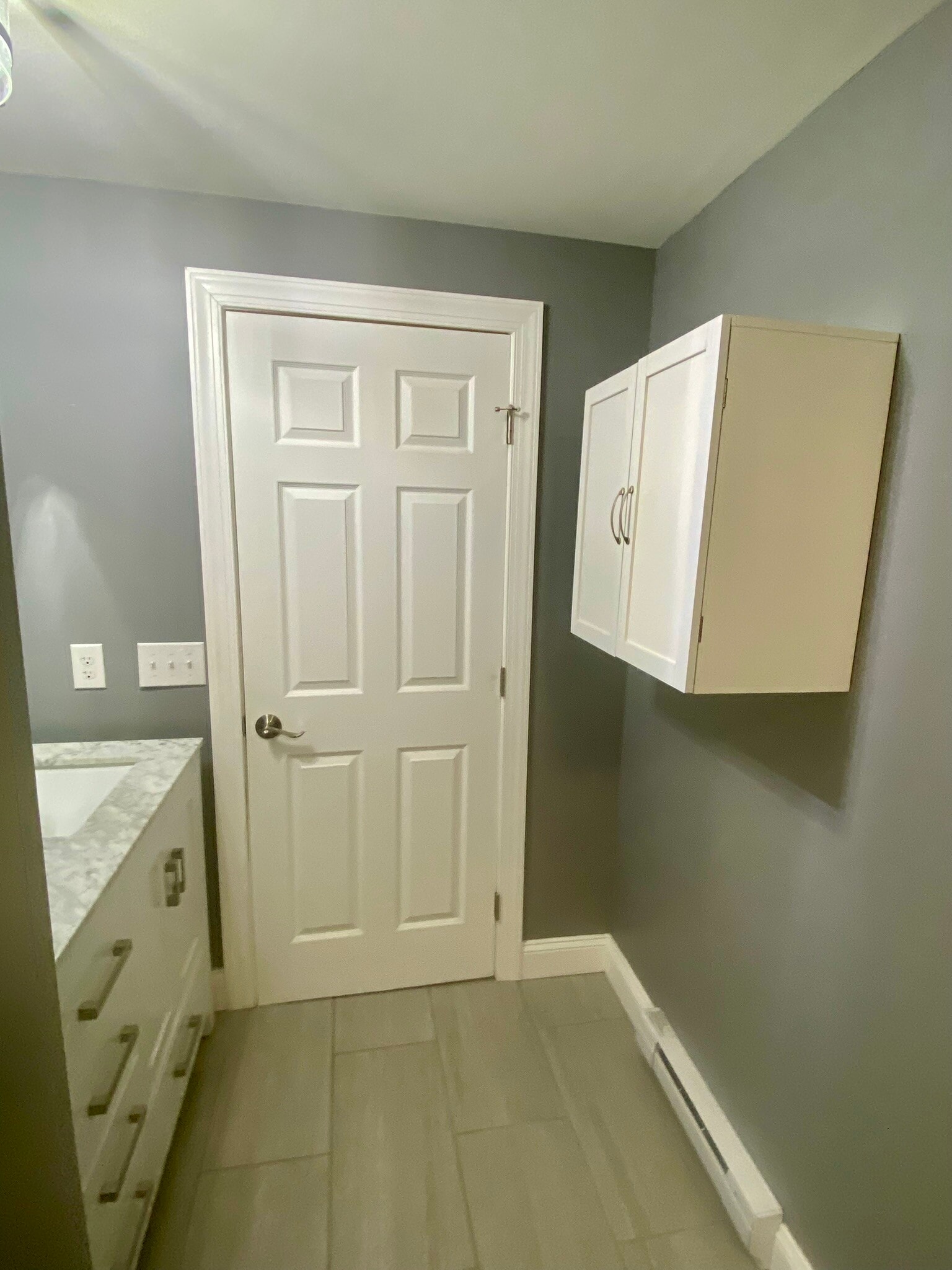 Towel storage wall cabinet - 12402 Buchanan Trl W