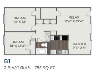 Floorplan - Village at Panther Creek Apartments