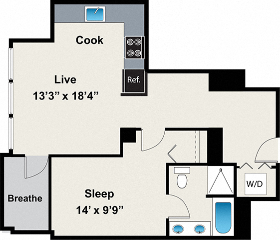 Floorplan - 24 S Morgan Apartments