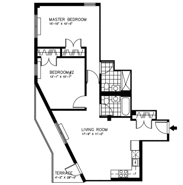 2BR/2BA - Classic at Kew Gardens