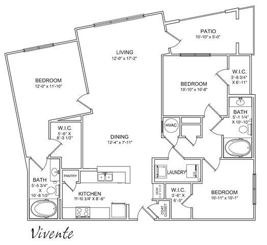 Floorplan - Vue at Embry Hills