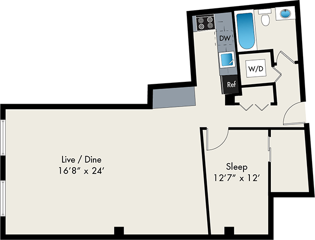 Floorplan - The Lofts at Gin Alley