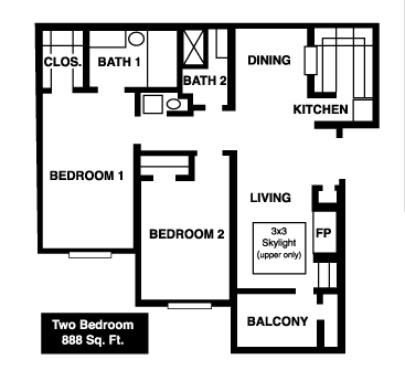 2BR/2BA - Emerald Gardens