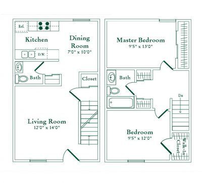 Floorplan - Normandy Green Apartments & Townhomes