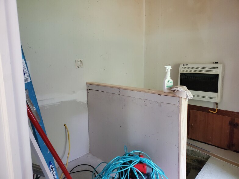 Laundry room in progress - 62 Glen Ave