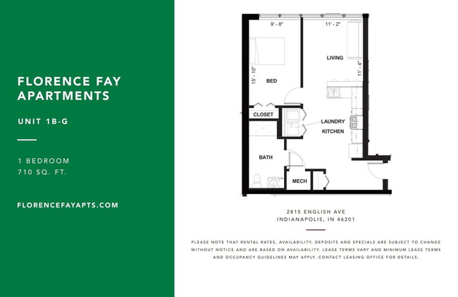 Floorplan - Florence Fay School Senior Apartments