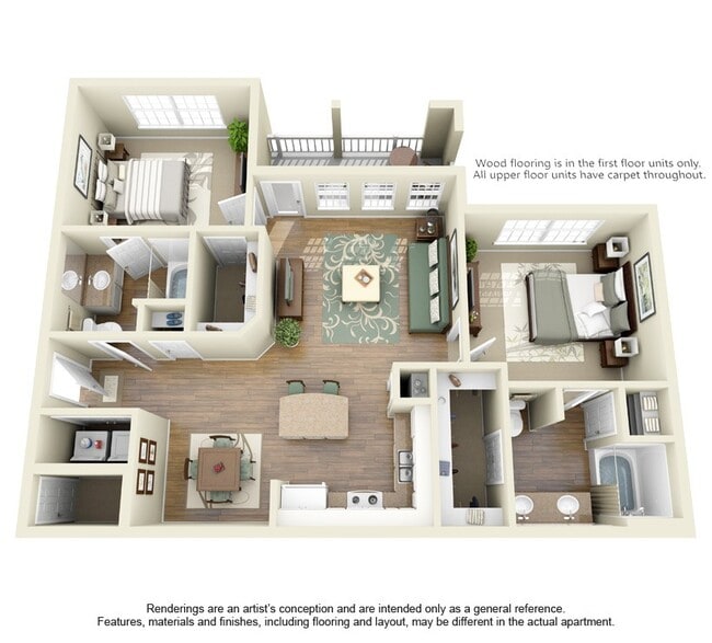 Floorplan - Cypress Lake at Stonebriar Apartments