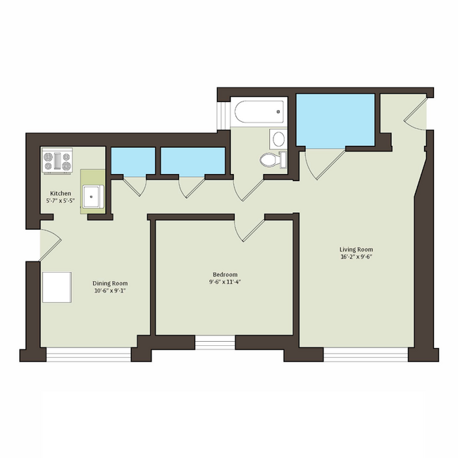 Floorplan - 1440 E. 52nd Street