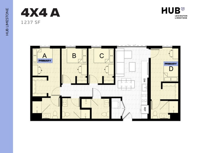 4x4 A - Hub Limestone