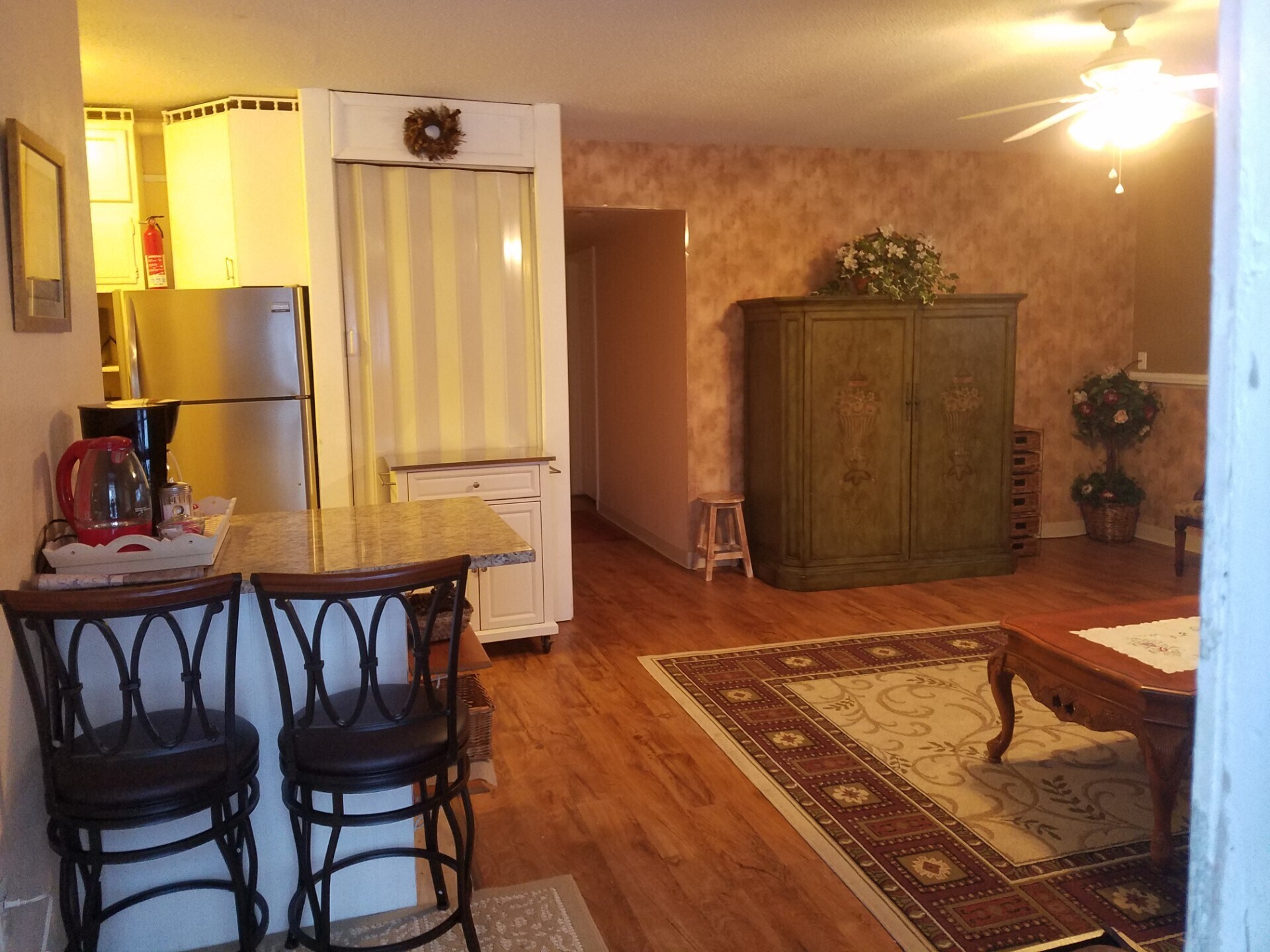 Kitchen/Living area. Armour houses smart TV - 2110 Tudor Hills Ct