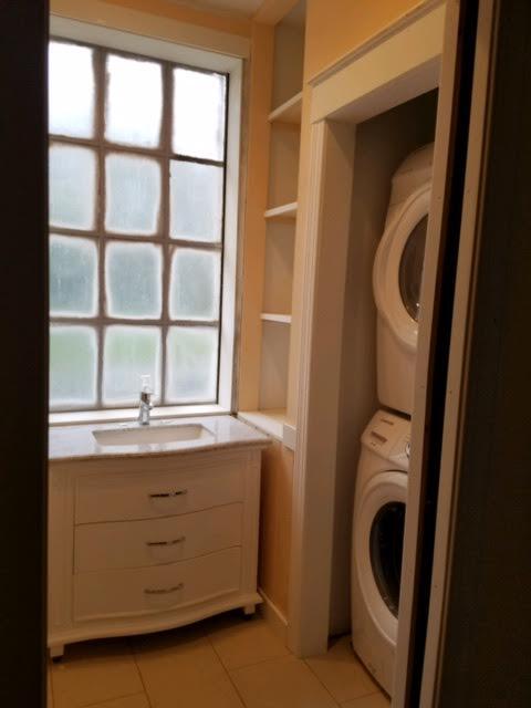 Half bath on First Floor with laundry facilities - 245 Lincoln St