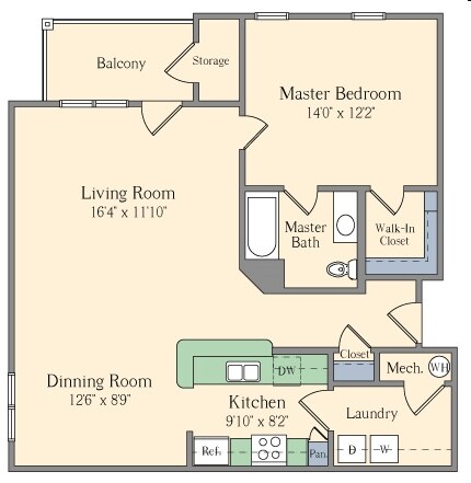 1BR/1BA - Magnolia Creste