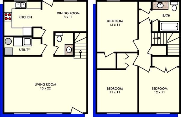 3BR/1.5BA - Millennium Apartments