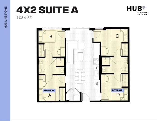 4x2 Suite A - Hub Limestone