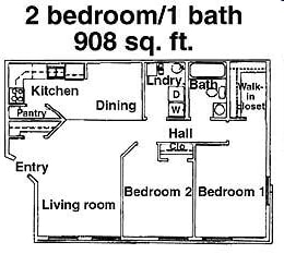 2BR/1BA - Heather Estates