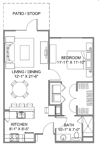 The Avenue B - The Terrace at Midtowne