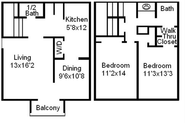 2BR/1.5BA - The Carrington