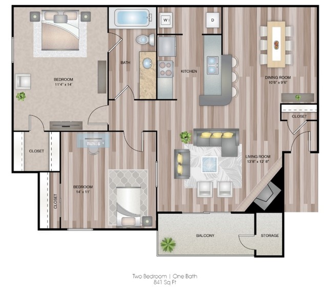 Floorplan - Timberglen Apartments