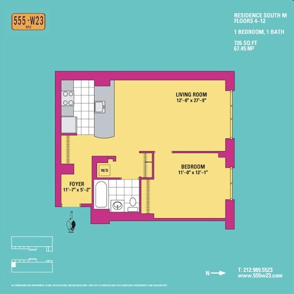Floorplan - 555 West 23rd Street