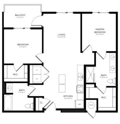 Floorplan - The Franklin at 11th Street Station