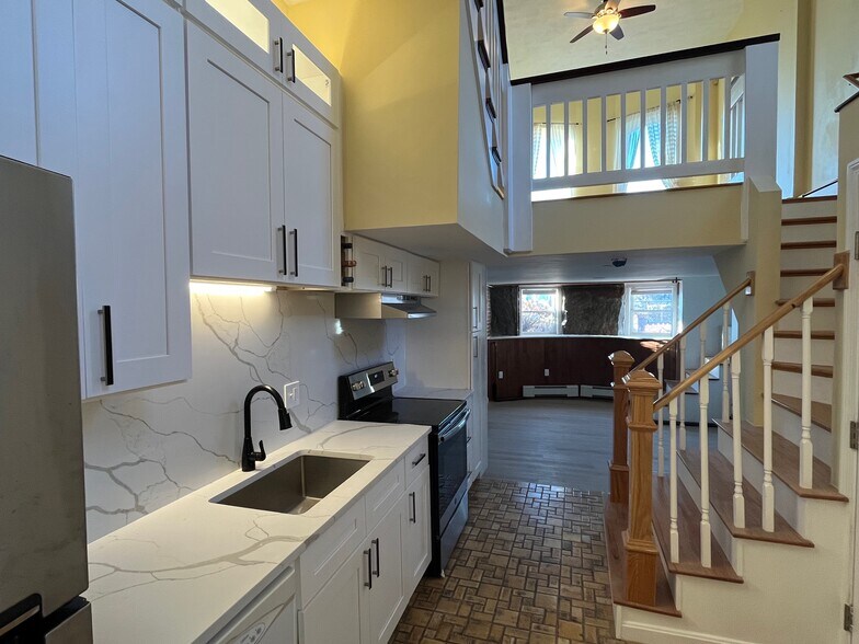 Kitchen facing Dining room - 1 Brigham St