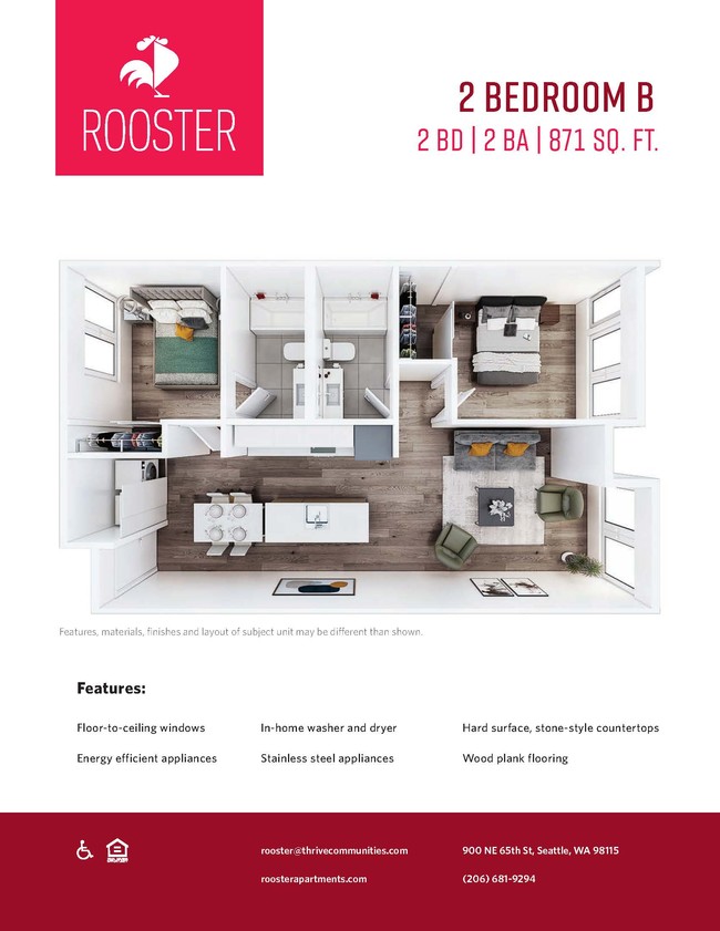 Floorplan - Rooster Apartments