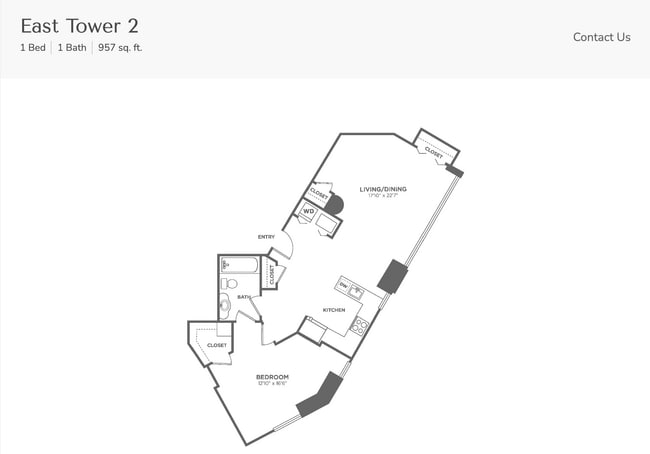 Floorplan - Residences at 1 Brown