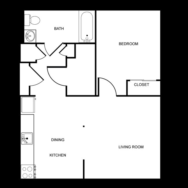 1BR/1BA - Newport Place