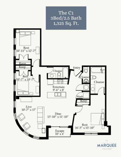 Floorplan - Marquee at Belle Meade