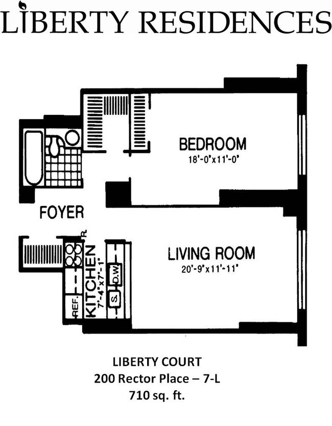 1BR/1BA - Liberty Court