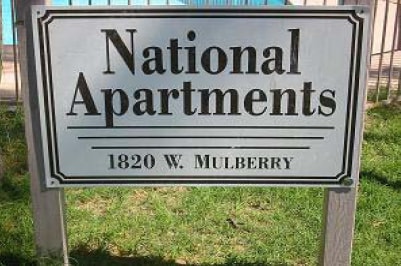 Alternative Building View - Sign - Mulberry Apartments