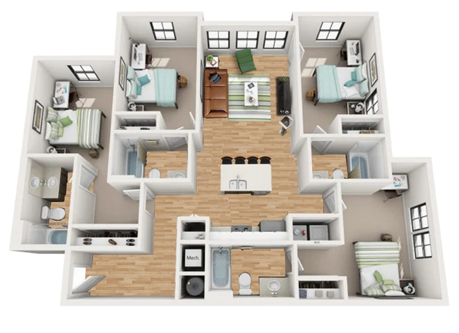 D2 Signature | 4-Bedroom - Philo Starkville