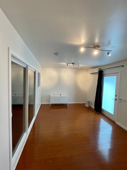 Converted garage studio with separate spaces for vocals and mixing - 328 N Lincoln St
