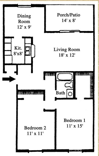 2BR/1BA - The Wynwood