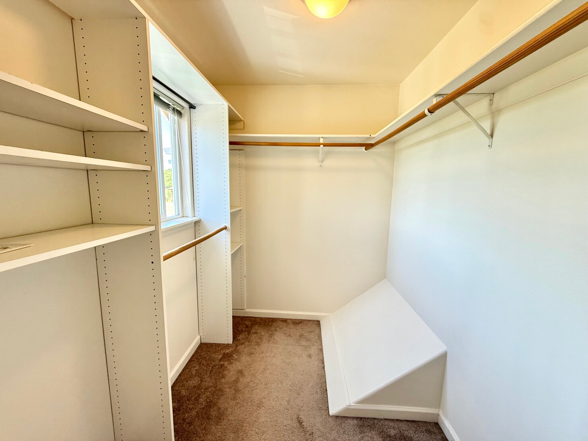 Primary closet with window - 326 15th St