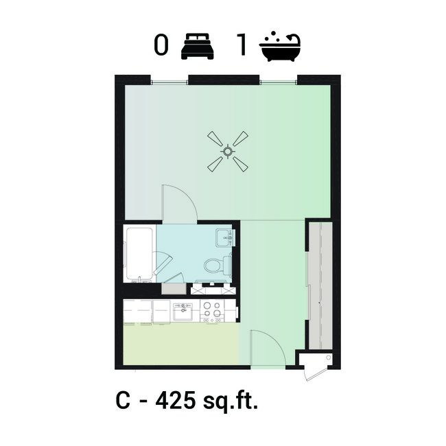 Type C - OW Collins - 62+ & 50+ Senior Apartment