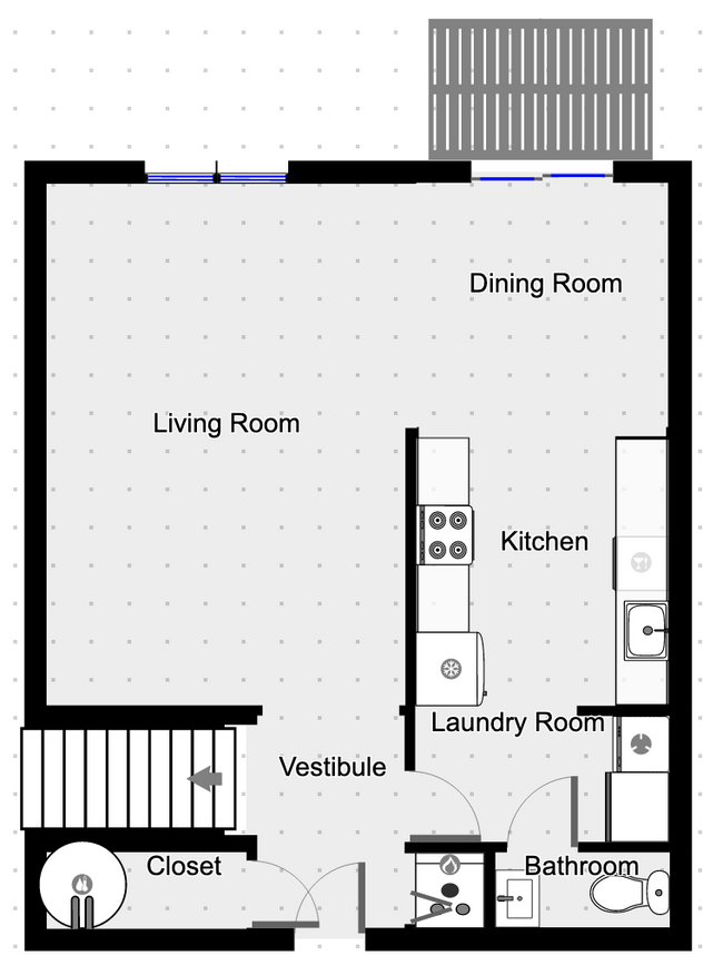 Miller 1st Floor Layout - 1904 N George St
