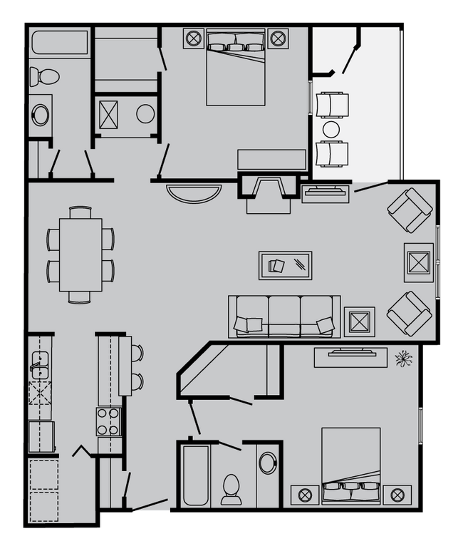 Floorplan - The Vanderbilt Apartments