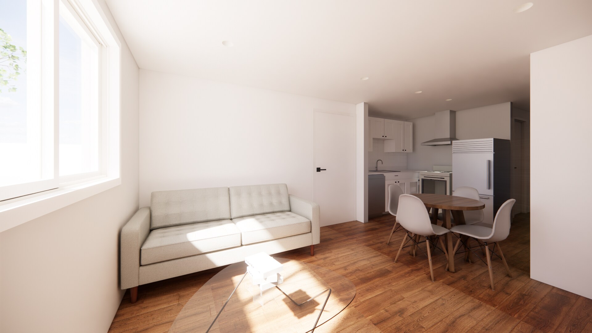 Living Room & Open Kitchen - 20 W Zeller St