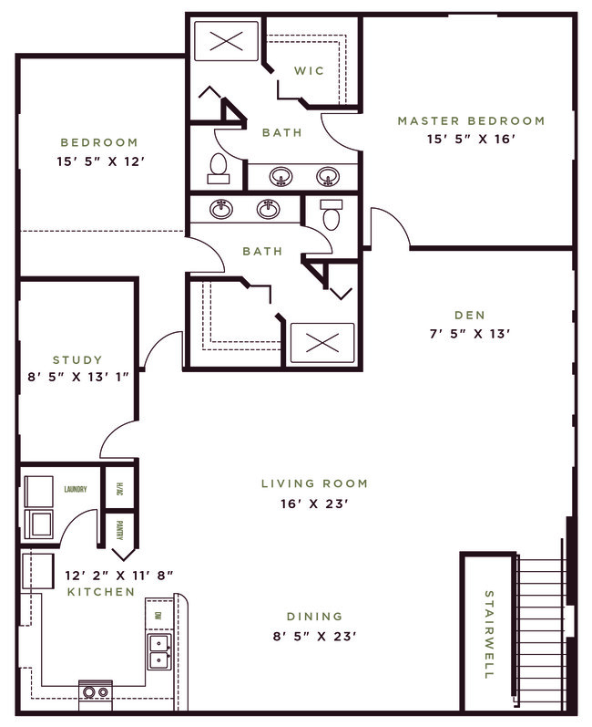 Floorplan - Tower 24 Apartments