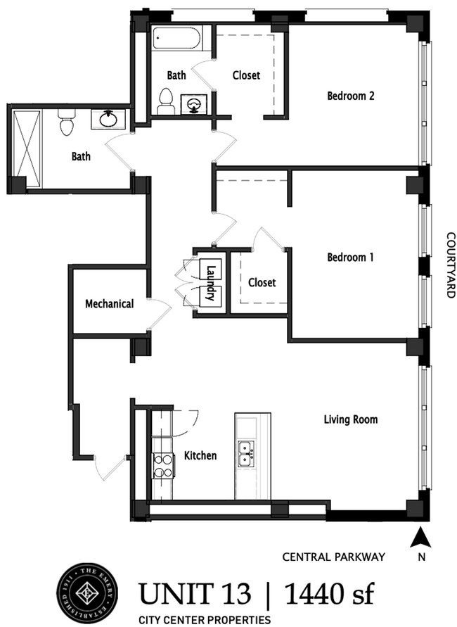 Floorplan - The Emery