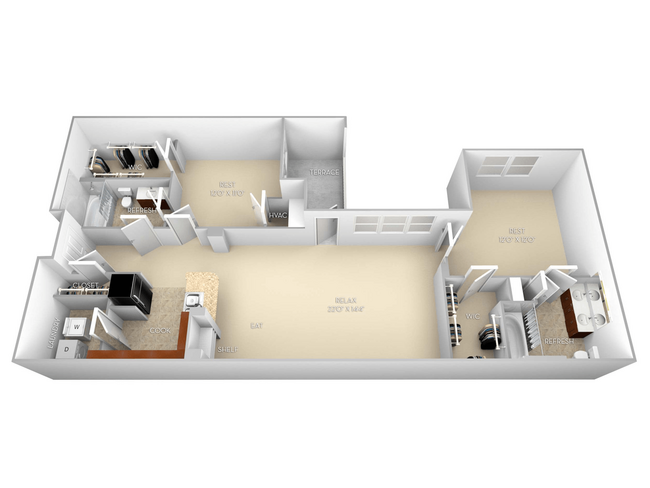 Floorplan - The Villagio Apartments