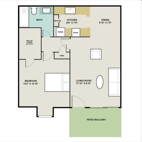 1BR/1BA - The Arbors on Westheimer Apartments
