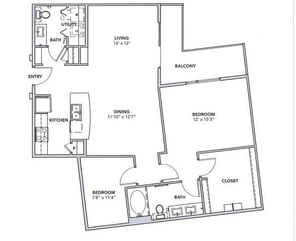 Floorplan - Cypress at Trinity Groves
