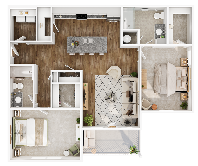 Floorplan - Hathaway at Lake Norman Apartments