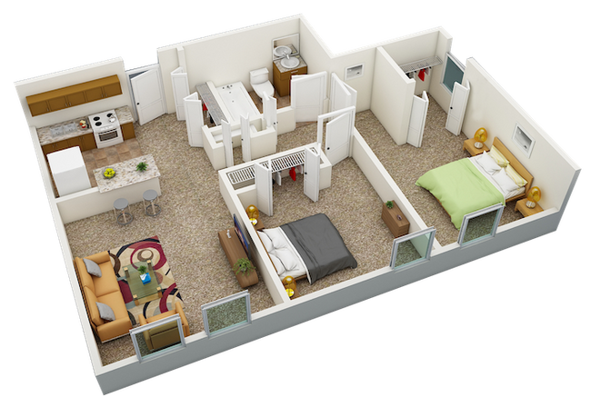 Floorplan - Sundale Manor Apartments