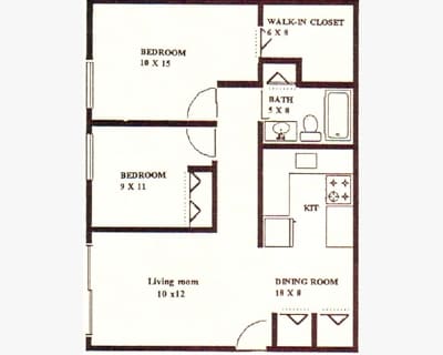 Floorplan - Chatterton Apartments